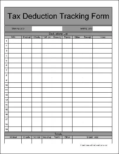 free-wide-numbered-rows-tax-deduction-tracking-form